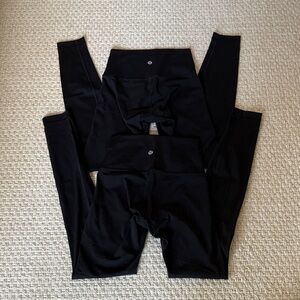 lululemon wunder under luxtreme high rise leggings 28”